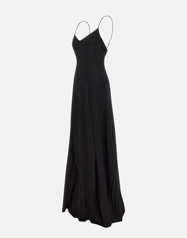 Abito "Amelie" in crepe di viscosa 6028 NERO LES FILLES D'EVA 