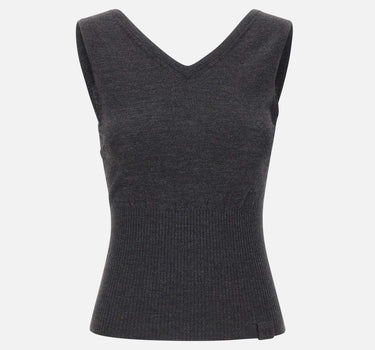 Top smanicato in lana merino 1326KTP007310B ORE VICTORIA BECKHAM 