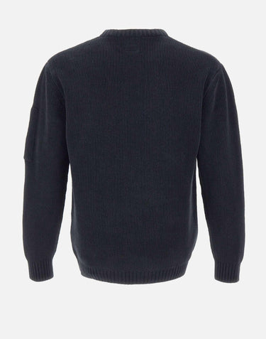 "Cotton Chenille Crewneck Sweater" 19CMKN017A 005558G888 C.P. COMPANY 