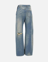 Jeans gamba larga twist S52LA0243 M30016961 MM6 MAISON MARGIELA 
