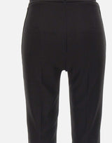 Pantaloni in crêpe leggero e raso PA19063E2 110 ELISABETTA FRANCHI 