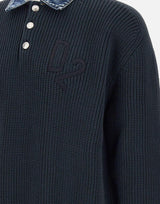 Denim mix D2 knit pullover S74HA1629 D13185962 DSQUARED2 