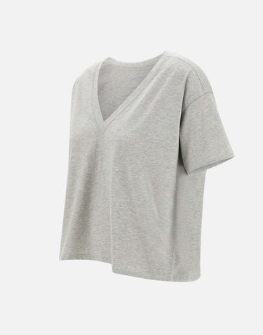 T-shirt  "Faa" in cotone Supima FAAA GREY LOULOU DE SAISON 