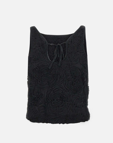 "Flower mesh Boatneck top" 113614 100 ROTATE BIRGER CHRISTENSEN 