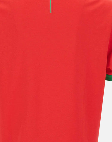 T-shirt in cotone elasticizzato con bandiera 50562134 647 BOSS 