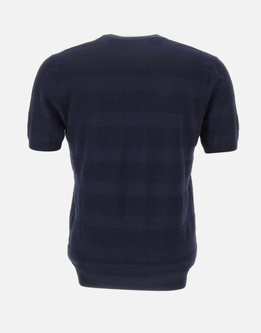 Maglia in cotone con lavorazione a righe 302421 038 KANGRA 