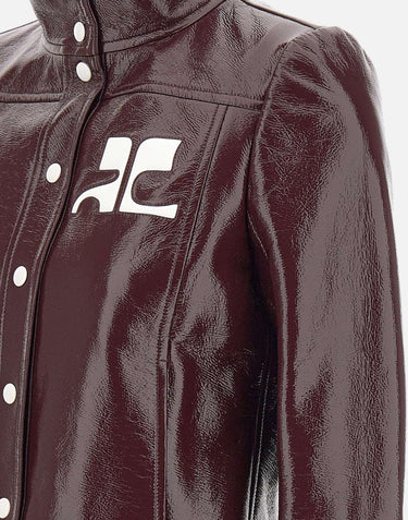"Reedition Vinyl Jacket" PERCBL005VY0014 BURGUNDY COURREGES 