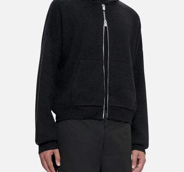 "Lampi Knit Hoodie" M07076 BLK01 HELIOT EMIL 