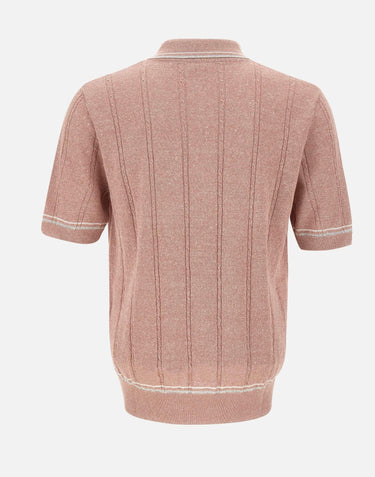 Polo in misto cotone e lino M76MAGM42 MAG0M018991301 ELEVENTY 