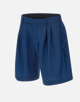 Shorts in lana e mohair con pinces M1R919ZV02989 46 PAUL SMITH 