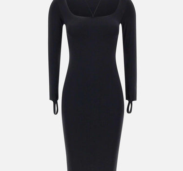 "Sculpting jersey midi dress" PS25191300 004 ANDREADAMO 