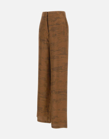 Pantalone in seta stampata 2616131101600 004 MAX MARA STUDIO 