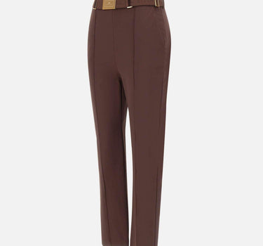 Pantaloni in tessuto tecnico bielastico con cintura PA13261E2 644 ELISABETTA FRANCHI 