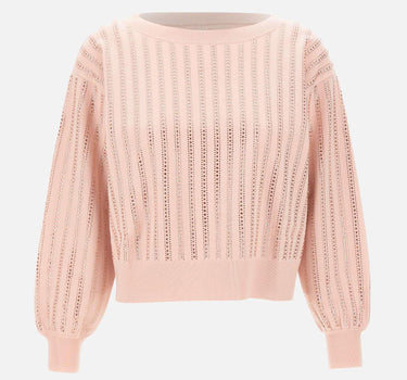 Maglia con strass CF5271MA96E M9992 LIU-JO 