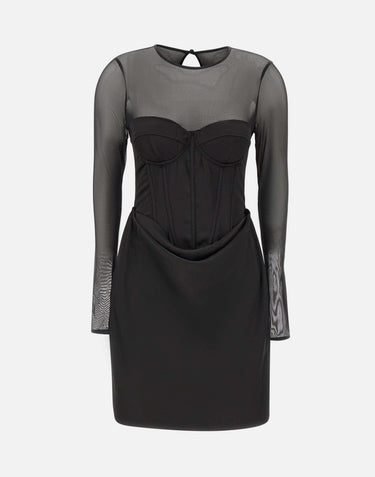 "Satin corset mini dress" 115252 100 ROTATE BIRGER CHRISTENSEN 