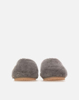 "Closed toe sheepskin fur slipper" FW161000L CHA MOU 