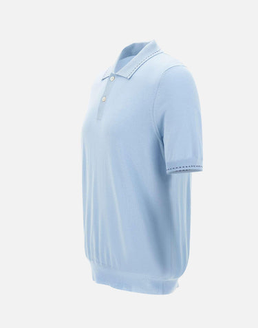 Polo in misto seta 43142 16224510 GRAN SASSO 