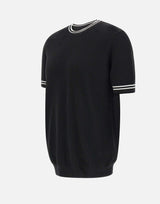 T-shirt in seta e cotone DK87052 NERO DIKTAT 