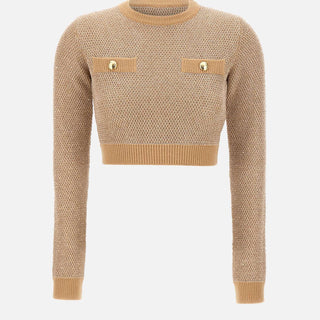 Top "Daily" in maglia con paillettes MK56T57E2 EA2 ELISABETTA FRANCHI 