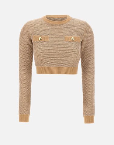 Top "Daily" in maglia con paillettes MK56T57E2 EA2 ELISABETTA FRANCHI 