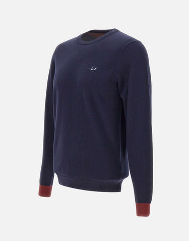 Maglia in lana e cotone K45143 07 SUN68 