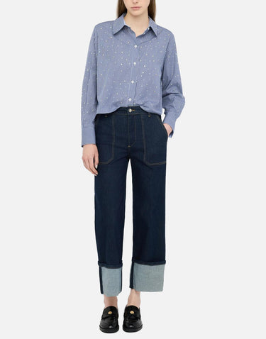 Jeans straight cropped UF5184D4925 77000 LIU-JO 