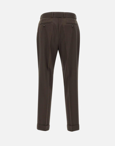 Pantaloni "Pierre" in lana W24MTLG468 COFFEE OFFICINE GENERALE 
