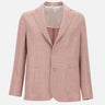 Blazer in lana, seta e lino 48009 0005 BARBA 