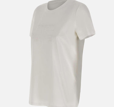 T-shirt in jersey con logo ricamato MA71G61E2 270 ELISABETTA FRANCHI 