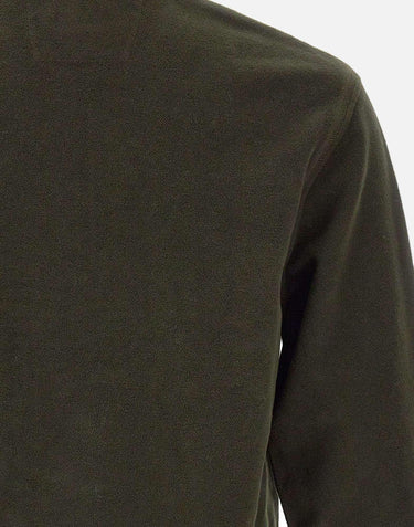 "Brushed Emerized Diagonal Fleece Half Zip Lens Sweatshirt" 19CMSS251A 006614G683 C.P. COMPANY 