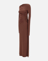 Abito "Veronica" in crepe T170119A TJP073CACAO THE ANDAMANE 