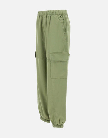 "Fluid fabric cargo trousers" P35205 84 SUN68 