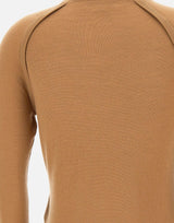 "Fine Merino Sweater" 1325KTP006541A CAMEL VICTORIA BECKHAM 