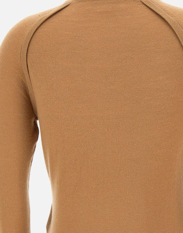"Fine Merino Sweater" 1325KTP006541A CAMEL VICTORIA BECKHAM 