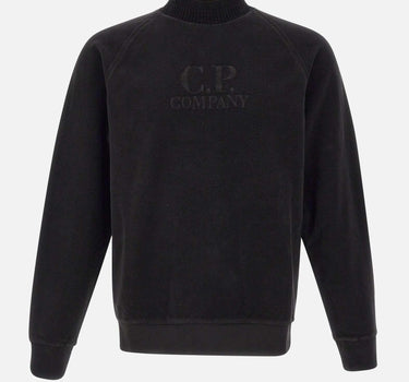 "Brushed Emerized Diagonal Fleece Mockneck Sweatshirt"<BR/> 19CMSS250A 006614G999 C.P. COMPANY 