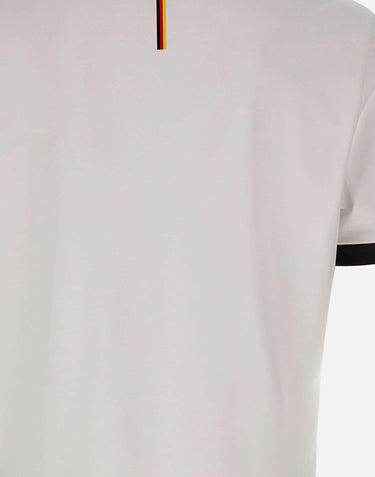 T-shirt in cotone elasticizzato con bandiera 50562134 102 BOSS 