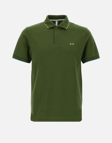 "Small stripes on collar polo" A35110 37 SUN68 