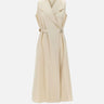 Vestito a vestaglia in cotone elasticizzato 50557446 131 BOSS 