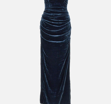 "Silk velvet slit dress" 114921 1192 ROTATE BIRGER CHRISTENSEN 
