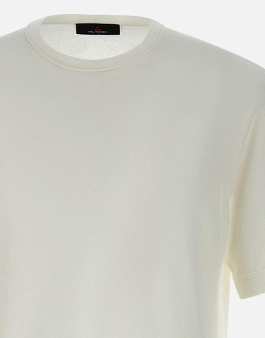 T-shirt "Flak" in tricot cotone e nylon effetto spugna PEU5519 99012254730 PEUTEREY 