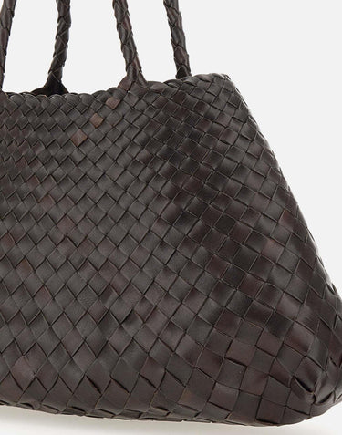 Borsa "Santa Croce" in pelle 8892 BROWN DRAGON DIFFUSION 