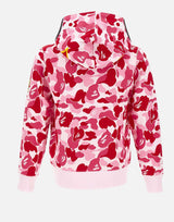 Felpa con cappuccio "ABC Camo 2nd Shark" 001ZPM301008M PINK BAPE 