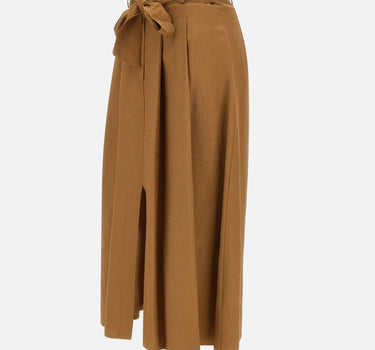 Gonna in lino e viscosa<BR/> RP1CO037 6012 KAOS 