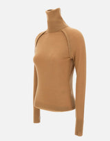 "Fine Merino Sweater" 1325KTP006541A CAMEL VICTORIA BECKHAM 