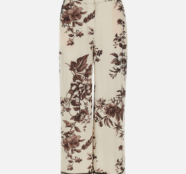 Pantaloni in raso stampato CA6254TS061 P9654 LIU-JO 