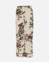 Pantaloni in raso stampato CA6254TS061 P9654 LIU-JO 