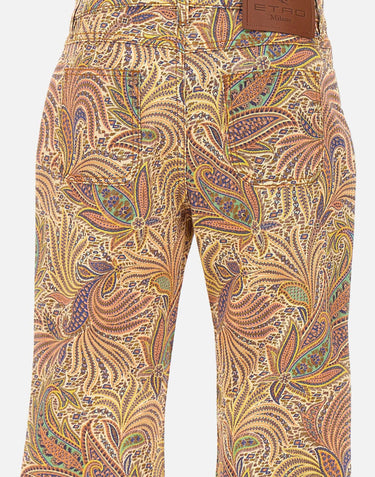 Pantaloni in cotone stretch WRNB0015 AK770X0804 ETRO 