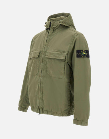 Giacca in twill di cotone stretch 4100077S0A10 V005G STONE ISLAND 