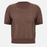 Maglia a maniche corte con micro paillettes 390021 833 KANGRA 