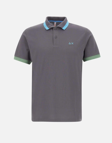 Polo "Big stripes on collar" A35112 99 SUN68 